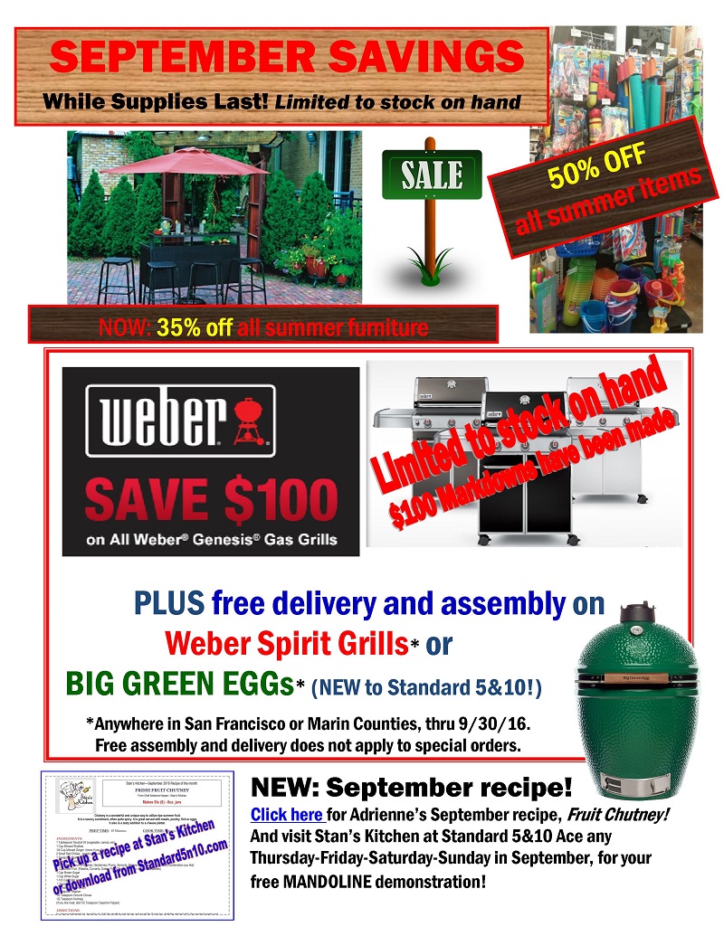 Summer Sale through 9/31